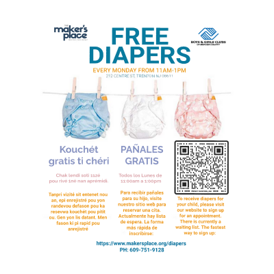 The Maker's Place FREE DIAPERS